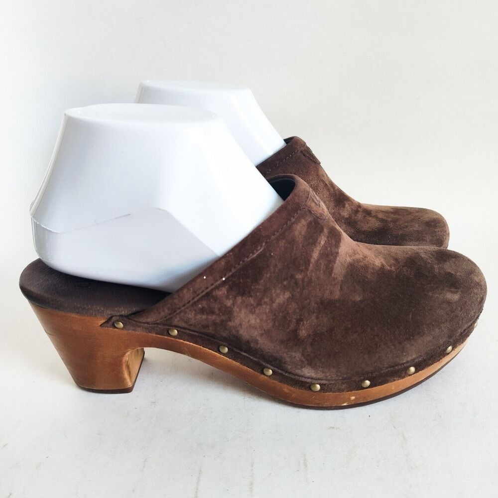 UGG Brown Suede Clogs - Picture 2 of 10